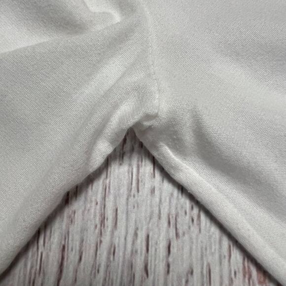 Jeffrey Dodd Long Sleeve Sheer Button Down Shirt SIZE 38 US 4 White Blouse FLAW - Picture 8 of 15